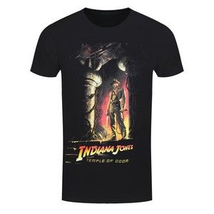 Indiana Jones Temple Of Doom Poster Retro Graphics Unisex T-shirt